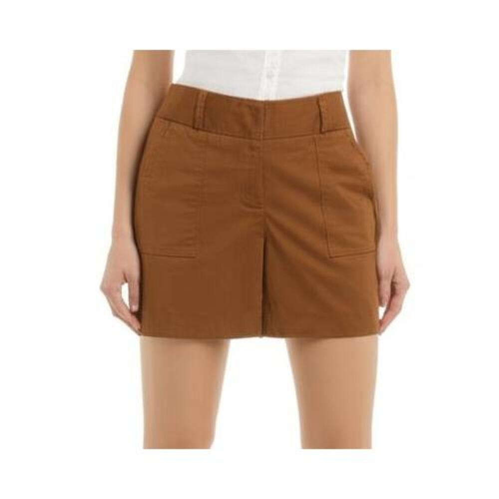 WORTHINGTON Shorts Womens Sz 8 Brown Modern Fit Front Pockets Classic Versatile
